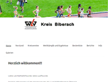 Tablet Screenshot of leichtathletik-biberach.de